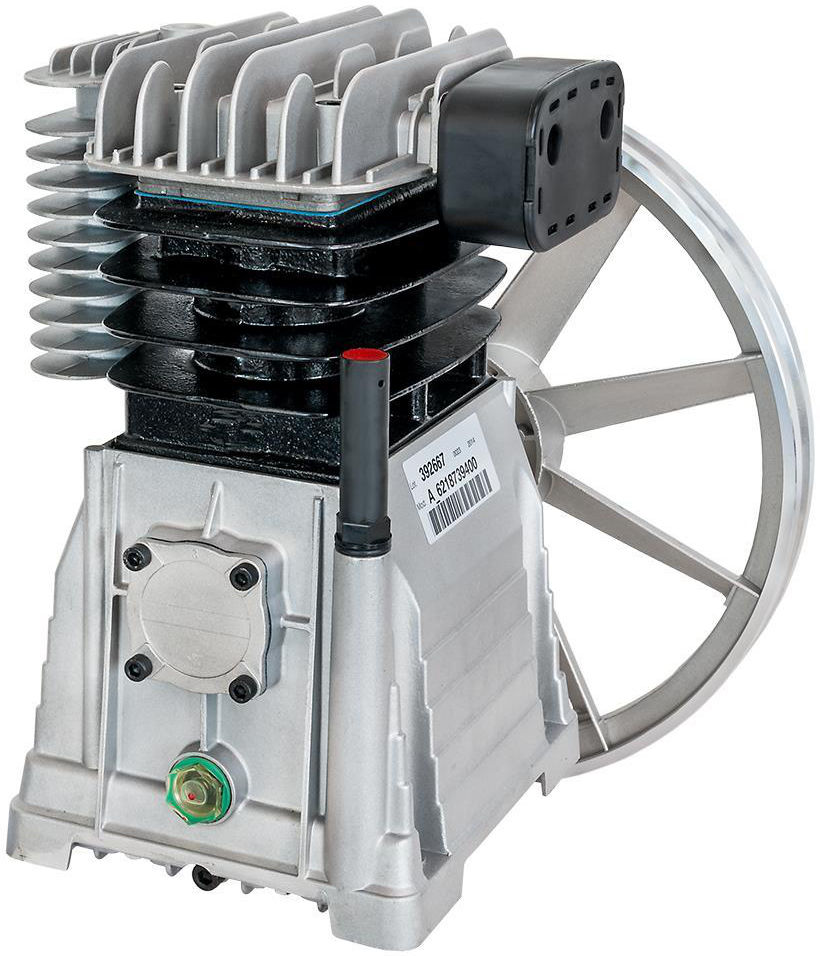 Tête De Compression Nue 4CV, Chemisée Fonte, Avec Volant Et Filtre D'Aspiration Tête De Compression Nue 4CV, Chemisée Fonte, Avec Volant Et Filtre D'Aspiration